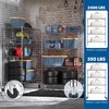 image:imageWire Shelving with Wheels 48x18x72 Inch 3000 Lbs Storage Shelves Heavy Duty CommercialGrade Adjustable Utility Shelf NSFCertified Metal Storage Rack with Shelf Liners 5Tier Matte BlackChrome