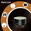 image:imageRaynesys 36 Round Galvanized Fire Pit Ring for Outdoor Wood Burning SilverBlack