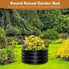 image:imageRaynesys 36 Round Galvanized Fire Pit Ring for Outdoor Wood Burning SilverBlack