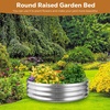 image:imageRaynesys 36 Round Galvanized Fire Pit Ring for Outdoor Wood Burning SilverSilver