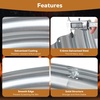 image:imageRaynesys 36 Round Galvanized Fire Pit Ring for Outdoor Wood Burning SilverSilver