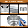 image:imageRaynesys 36 Round Galvanized Fire Pit Ring for Outdoor Wood Burning SilverSilver