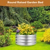 image:imageRaynesys 36 Round Galvanized Fire Pit Ring for Outdoor Wood Burning SilverSilver