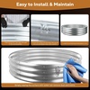image:imageRaynesys 36 Round Galvanized Fire Pit Ring for Outdoor Wood Burning SilverSilver