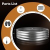 image:imageRaynesys 36 Round Galvanized Fire Pit Ring for Outdoor Wood Burning SilverSilver