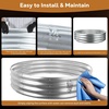 image:imageRaynesys 36 Round Galvanized Fire Pit Ring for Outdoor Wood Burning SilverSilver
