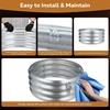 image:imageRaynesys 36 Round Galvanized Fire Pit Ring for Outdoor Wood Burning SilverSilver