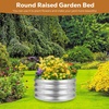 image:imageRaynesys 36 Round Galvanized Fire Pit Ring for Outdoor Wood Burning SilverSilver