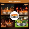 image:imageRaynesys 36 Round Galvanized Fire Pit Ring for Outdoor Wood Burning SilverSilver
