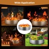 image:imageRaynesys 36 Round Galvanized Fire Pit Ring for Outdoor Wood Burning SilverSilver