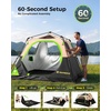 image:image468 Person Camping TentSetup in 60 SecondsWaterproofOutdoor CampingBlack  Brown