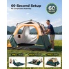 image:image468 Person Camping TentSetup in 60 SecondsWaterproofOutdoor CampingGreen  Brown