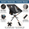 image:imageRaynesys Portable Camping Chair 360 Swivel Lawn Chair 8 Seconds Quick Setup Folding Chair 38Lb Lightweight Camping Chair for Easy Carry to Hiking Camping Sport Travel Beach 1 Pack Black