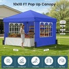 image:imageRaynesys 10x10ft Pop Up Canopy Tent with Sidewalls for Events PartiesBlue