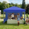 image:imageRaynesys 10x10ft Pop Up Canopy Tent with Sidewalls for Events PartiesBlue
