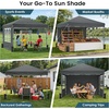 image:imageRaynesys 10x10ft Pop Up Canopy Tent with Sidewalls for Events PartiesGray