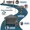 image:imageRaynesys 10x10ft Pop Up Canopy Tent with Sidewalls for Events PartiesGray