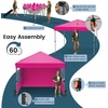 image:imageRaynesys 10x10ft Pop Up Canopy Tent with Sidewalls for Events PartiesPink