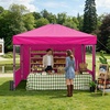 image:imageRaynesys 10x10ft Pop Up Canopy Tent with Sidewalls for Events PartiesPink