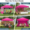 image:imageRaynesys 10x10ft Pop Up Canopy Tent with Sidewalls for Events PartiesPink