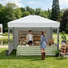 image:imageRaynesys 10x10ft Pop Up Canopy Tent with Sidewalls for Events PartiesWhite