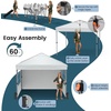 image:imageRaynesys 10x10ft Pop Up Canopy Tent with Sidewalls for Events PartiesWhite