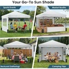 image:imageRaynesys 10x10ft Pop Up Canopy Tent with Sidewalls for Events PartiesWhite