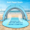 image:imageRaynesys Beach Tent Sun Shelter for Sand Camping Fishing 13 Person BlueLight Blue