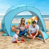 image:imageRaynesys Beach Tent Sun Shelter for Sand Camping Fishing 13 Person BlueLight Blue