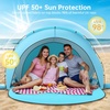 image:imageRaynesys Beach Tent Sun Shelter for Sand Camping Fishing 13 Person BlueLight Blue
