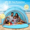 image:imageRaynesys Beach Tent Sun Shelter for Sand Camping Fishing 13 Person BlueLight Blue