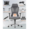 image:imageRaynesys Big and Tall Office Chair for Heavy People 450LBS Capacity with Wide Seat Heavy Duty Material Adjustable Armrests Ergonomic Executive Chair for Home Office with Strong Lumbar SupportGray