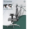 image:imageRaynesys Big and Tall Office Chair for Heavy People 450LBS Capacity with Wide Seat Heavy Duty Material Adjustable Armrests Ergonomic Executive Chair for Home Office with Strong Lumbar SupportGray