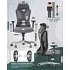 image:imageRaynesys Big and Tall Office Chair for Heavy People 450LBS Capacity with Wide Seat Heavy Duty Material Adjustable Armrests Ergonomic Executive Chair for Home Office with Strong Lumbar SupportGray
