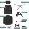 image:imageRaynesys Ergonomic Chair for Heavy People 350 LBS Capacity with Wide Seat Comfortable Headrest Tilt Function Adjustable Lumbar SupportBreathable Mesh for Home Office Black amp Black