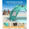 image:imageRaynesys Pop up Beach Tent Sun Shelter for 34 Person Sky BlueMint Green