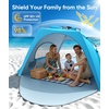 image:imageRaynesys Pop up Beach Tent Sun Shelter for 34 Person Sky BlueSky Blue