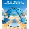 image:imageRaynesys Pop up Beach Tent Sun Shelter for 34 Person Sky BlueSky Blue
