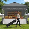 image:imageRaynesys 10x10ft Pop Up Canopy Tent with Sidewalls for Events PartiesGray