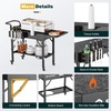 image:imageRaynesys 440lbs Outdoor Folding Grill Cart Blackstone Griddle StandBlack