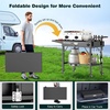 image:imageRaynesys 440lbs Outdoor Folding Grill Cart Blackstone Griddle StandBlack