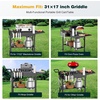 image:imageRaynesys 440lbs Outdoor Folding Grill Cart Blackstone Griddle StandBlack
