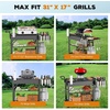 image:imageRaynesys 440lbs Outdoor Folding Grill Cart Blackstone Griddle StandBlack