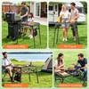 image:imageRaynesys Portable Folding Grill Table for Outside for Picnic CampingBlack