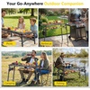 image:imageRaynesys Portable Folding Grill Table for Outside for Picnic CampingBlack