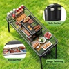 image:imageRaynesys Portable Folding Grill Table for Outside for Picnic CampingBlack