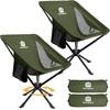 image:imageRaynesys Portable Swivel Camping Chair 8 Seconds Quick Setup Easy CarryArmy Green