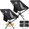 image:imageRaynesys Portable Swivel Camping Chair 8 Seconds Quick Setup Easy CarryBlack