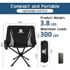 image:imageRaynesys Portable Swivel Camping Chair 8 Seconds Quick Setup Easy CarryBlack