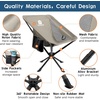 image:imageRaynesys Portable Swivel Camping Chair 8 Seconds Quick Setup Easy CarryKhaki